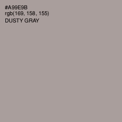 #A99E9B - Dusty Gray Color Image
